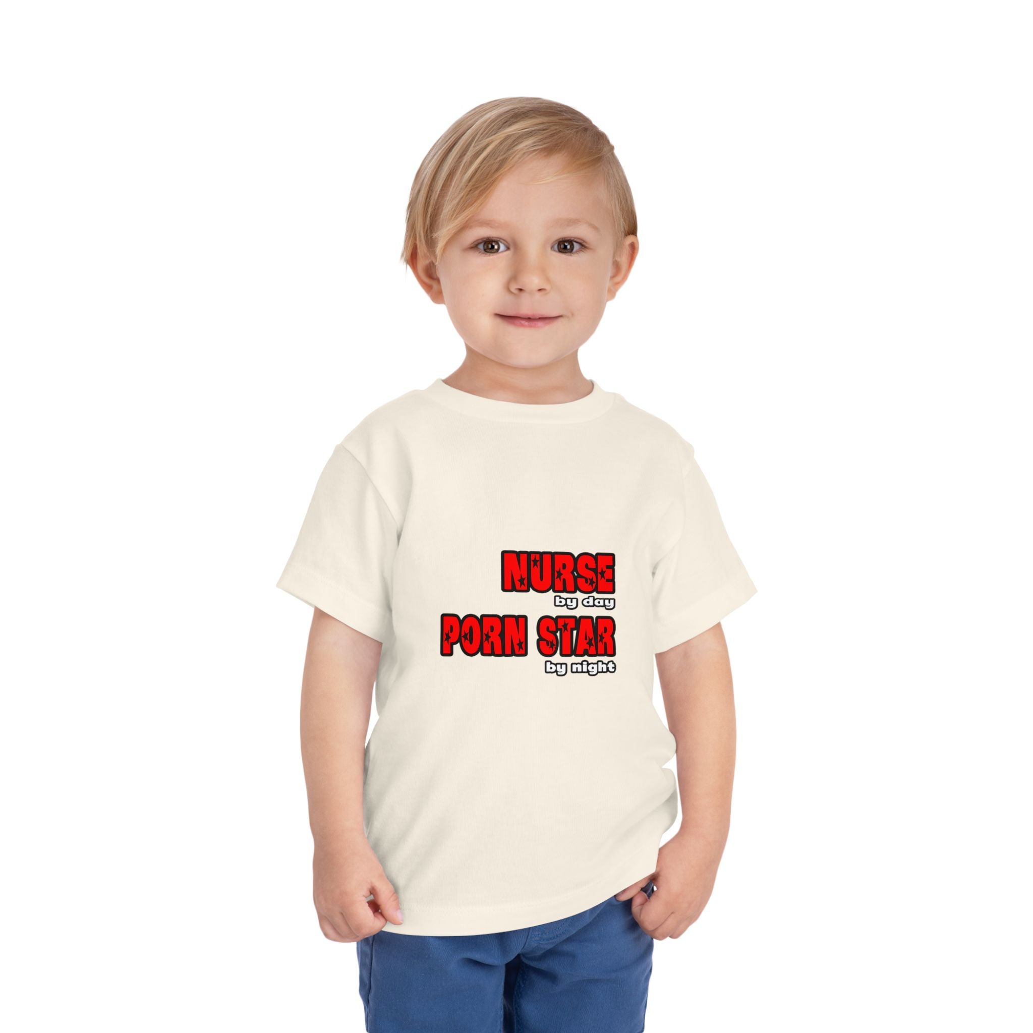 Nurse By Day...Porn Star By Night - Toddler Short Sleeve Tee