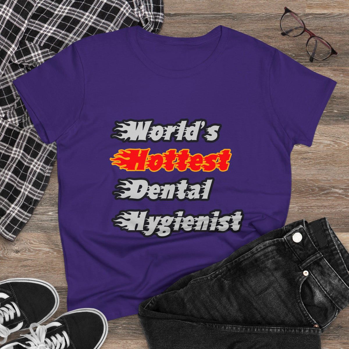 World's Hottest Dental Hygienist - Women's Midweight Cotton Tee