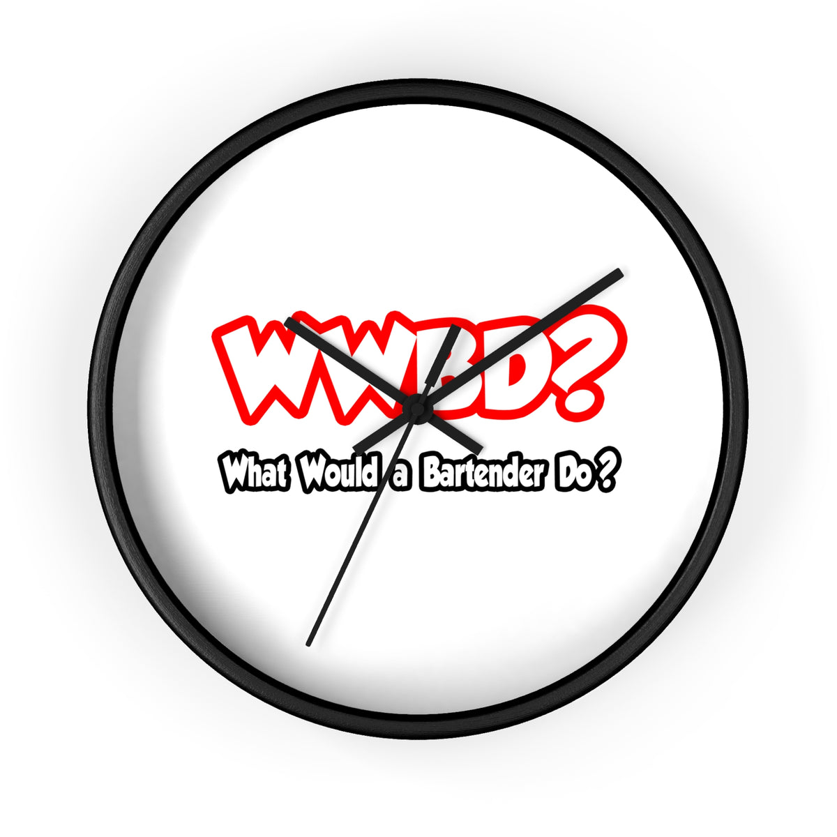 WWBD...What Would a Bartender Do - Wall Clock