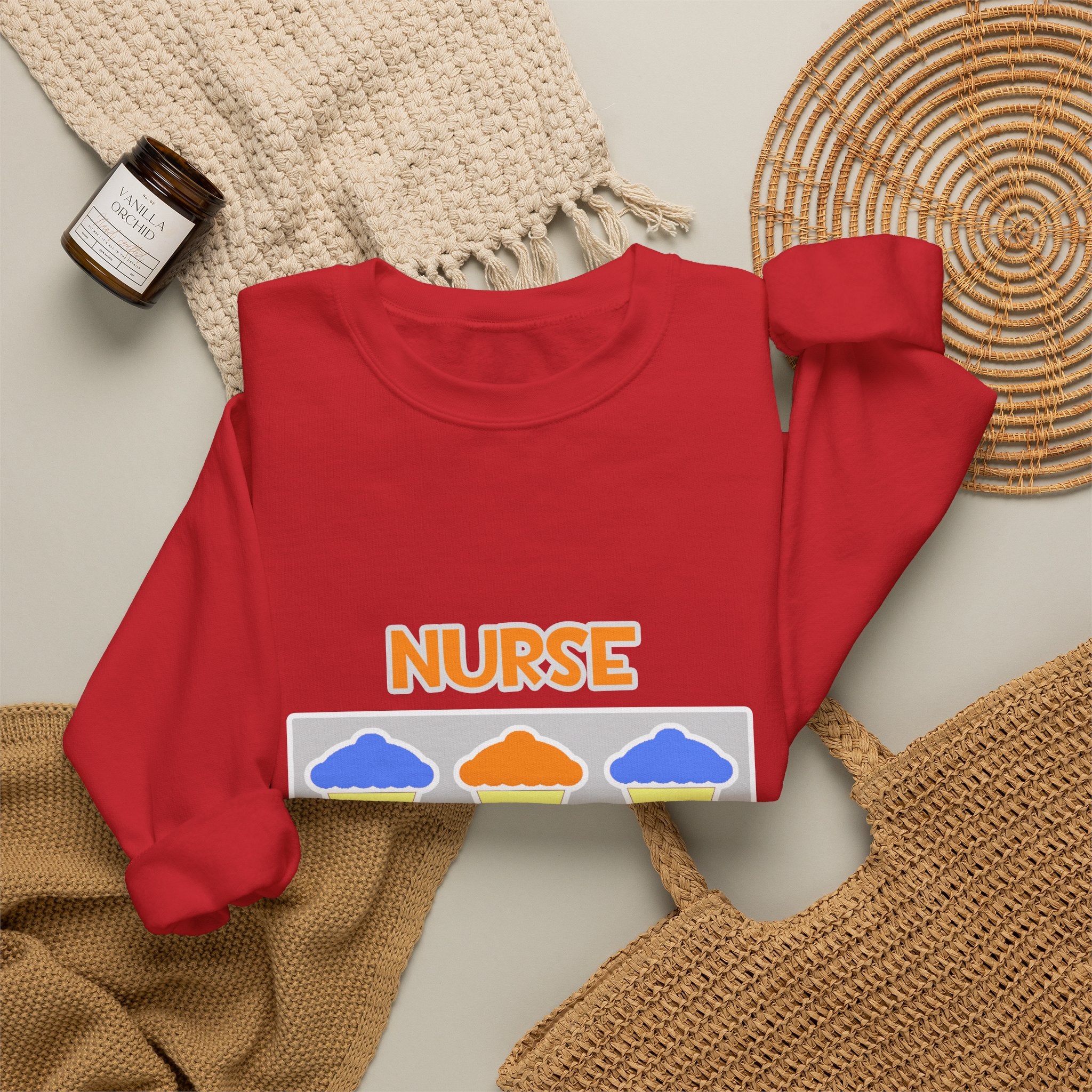 Nurse ... Will Work For Cupcakes - Unisex Heavy Blend™ Crewneck Sweatshirt