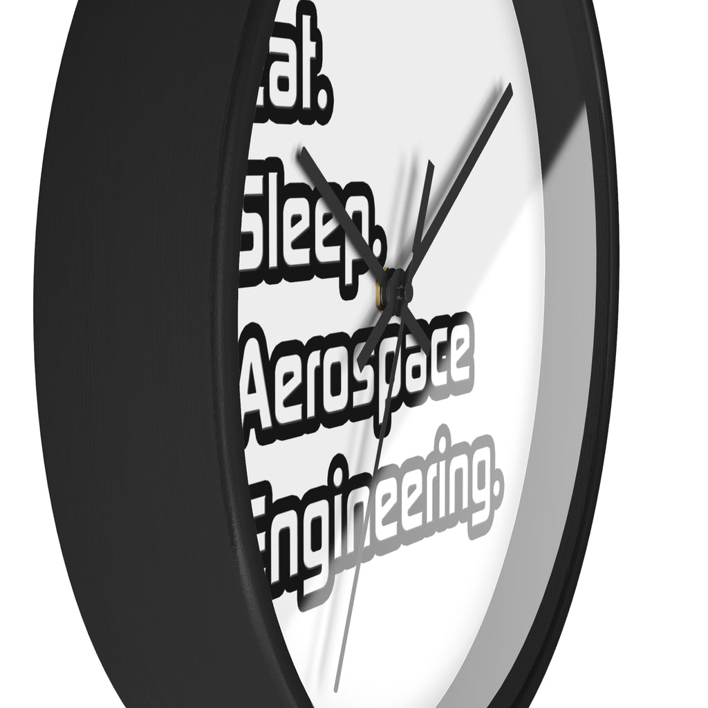 Eat. Sleep. Aerospace Engineering - Wall Clock