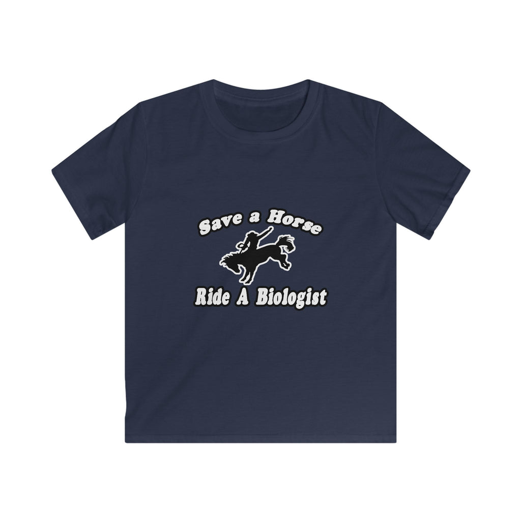Save Horse Ride Biologist - Kids Softstyle Tee