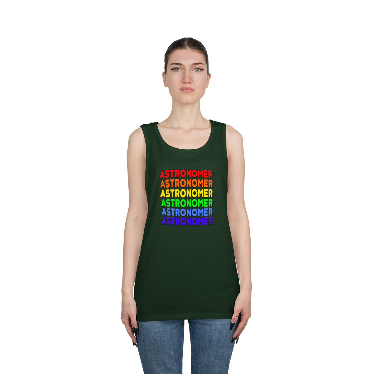 Rainbow Astronomer - Unisex Heavy Cotton Tank Top