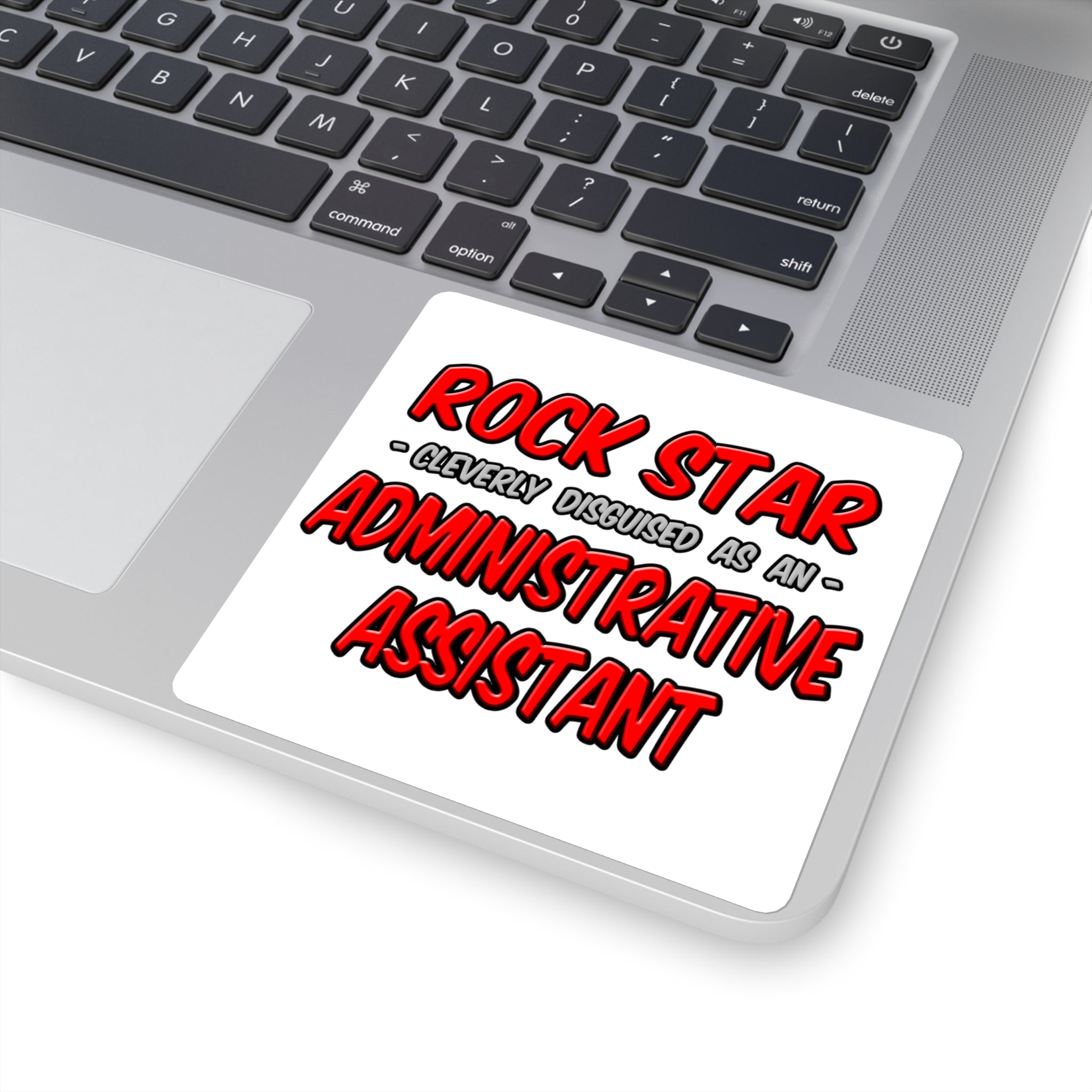 Rock Star...Administrative Assistant - Square Stickers