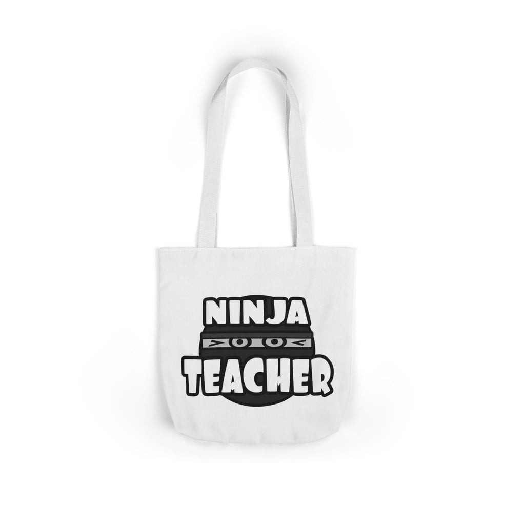 Ninja Teacher - Canvas Tote Bag, 5-Color Straps