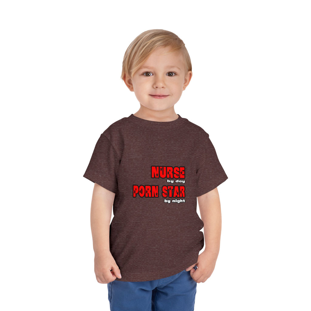 Nurse By Day...Porn Star By Night - Toddler Short Sleeve Tee
