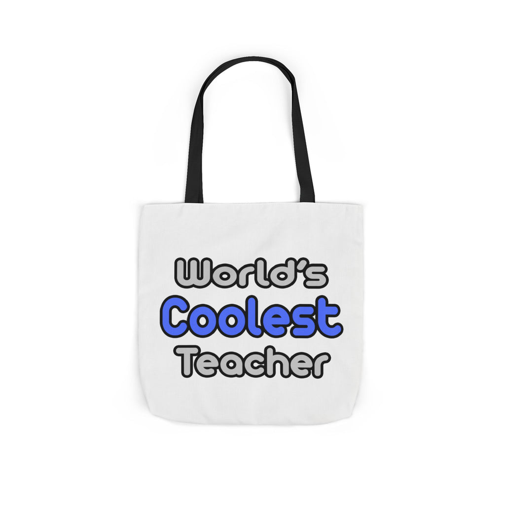 World's Coolest Teacher - Canvas Tote Bag, 5-Color Straps