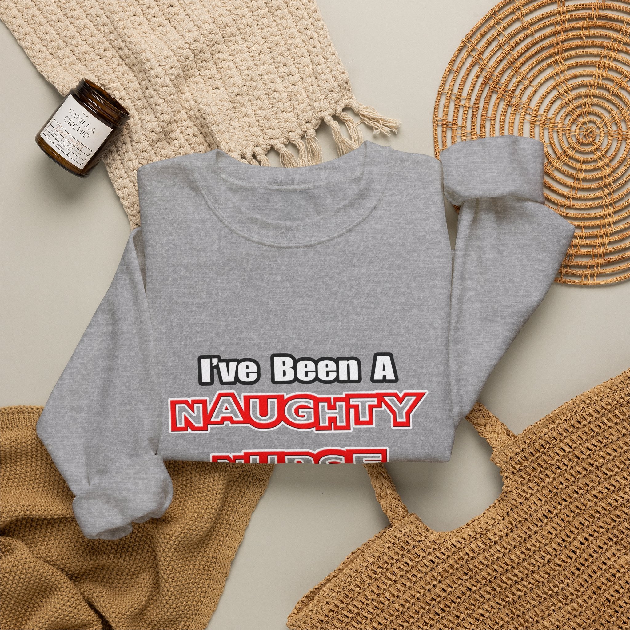 Naughty Nurse...Need a Spanking - Unisex Heavy Blend™ Crewneck Sweatshirt