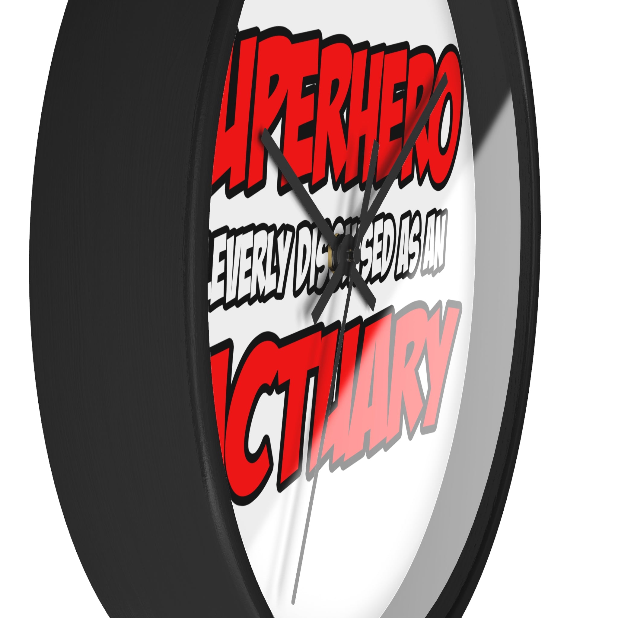 Superhero...Actuary - Wall Clock