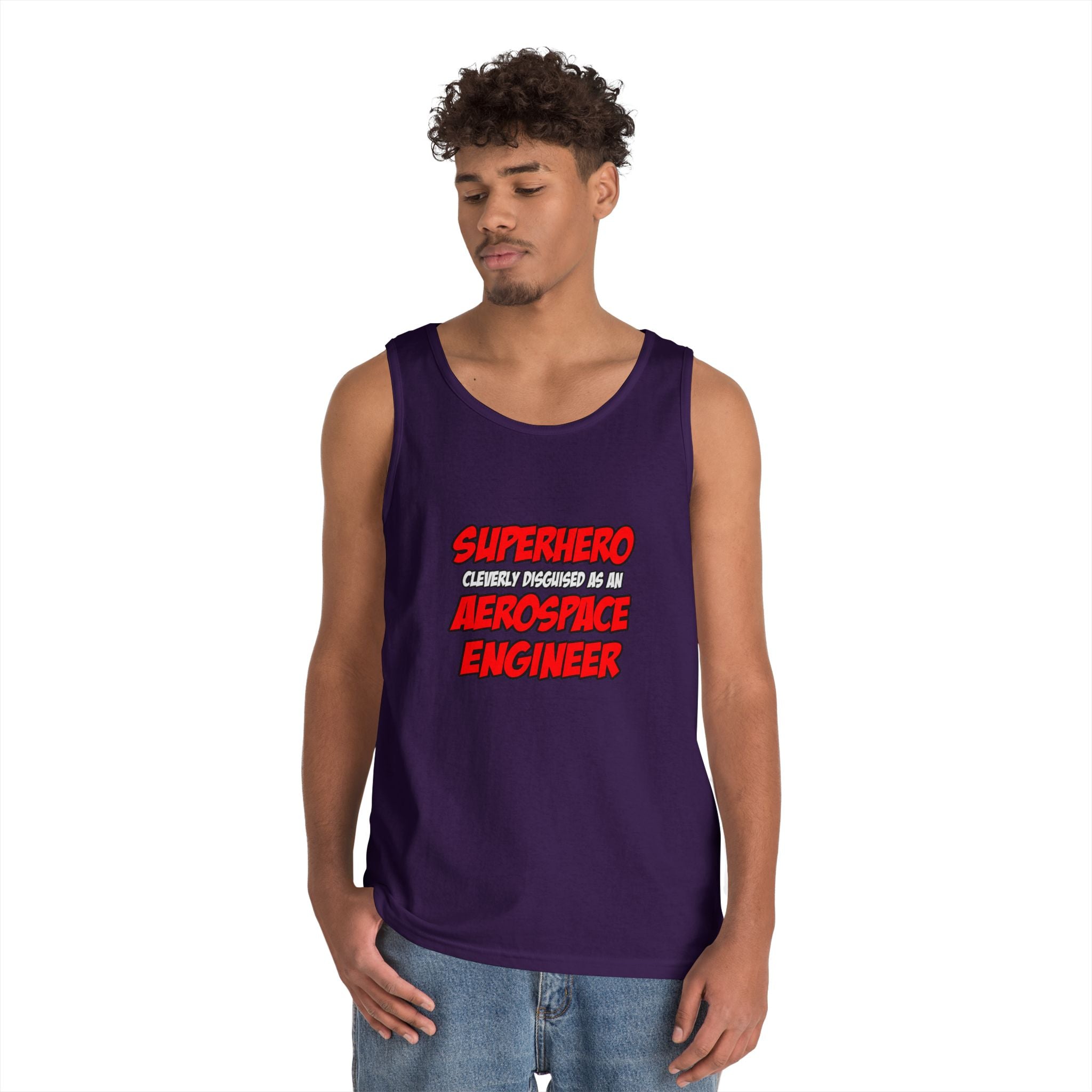Superhero...Aerospace Engineer - Unisex Heavy Cotton Tank Top