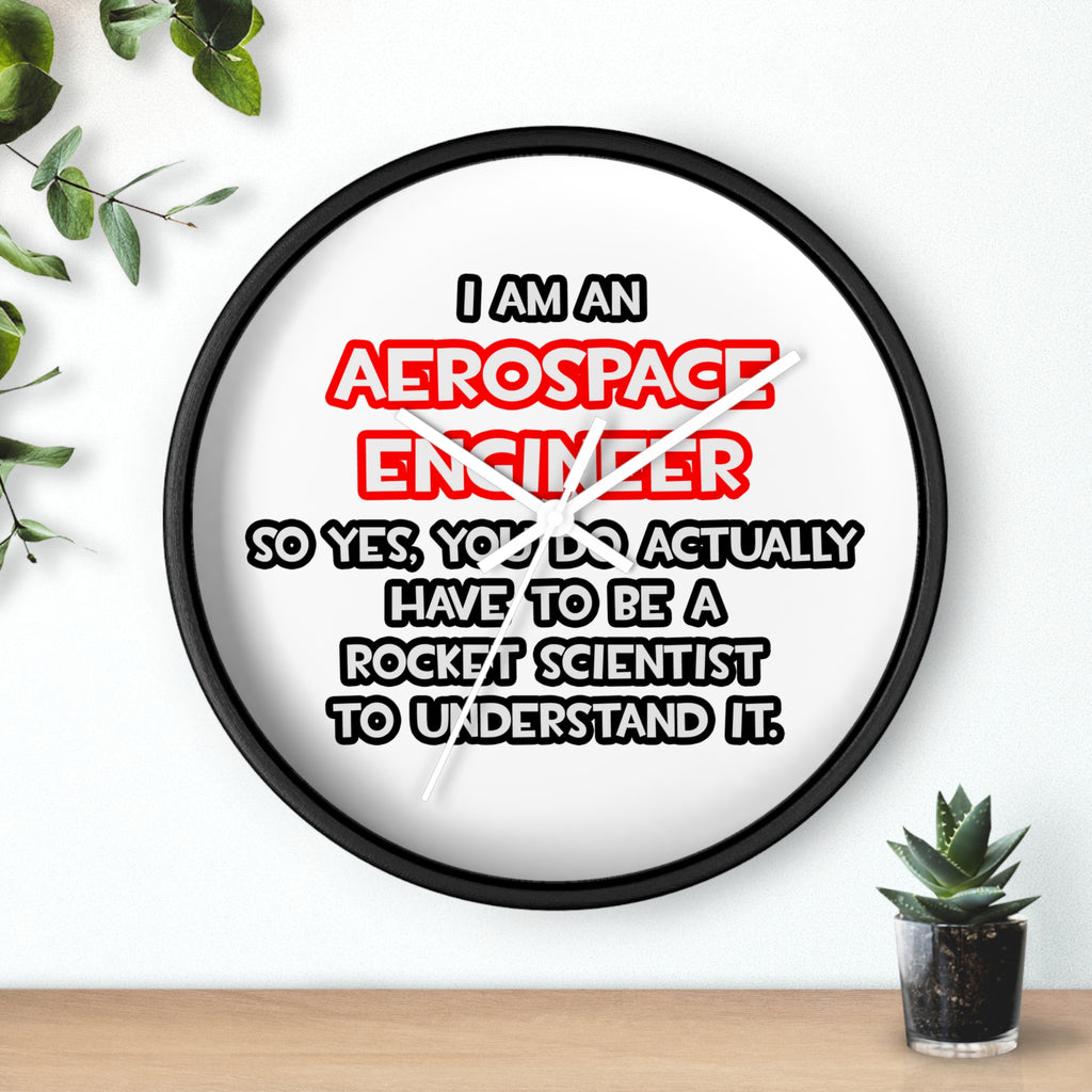 Rocket Scientist .. Funny Aerospace Engineer - Wall Clock
