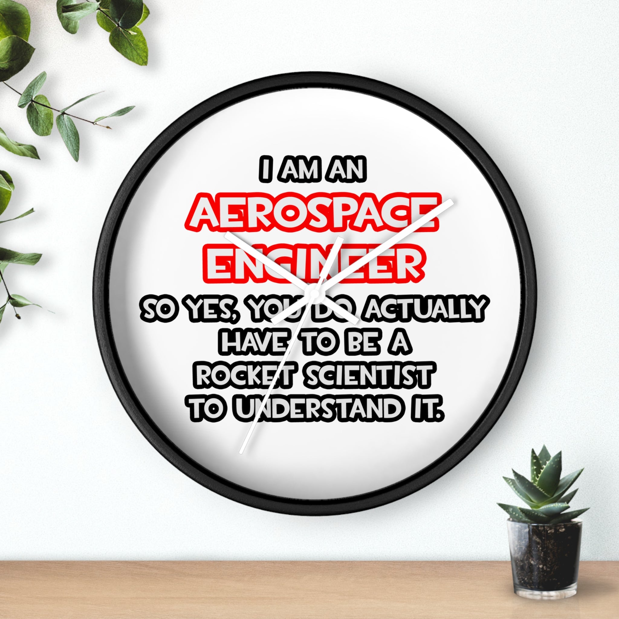 Rocket Scientist .. Funny Aerospace Engineer - Wall Clock