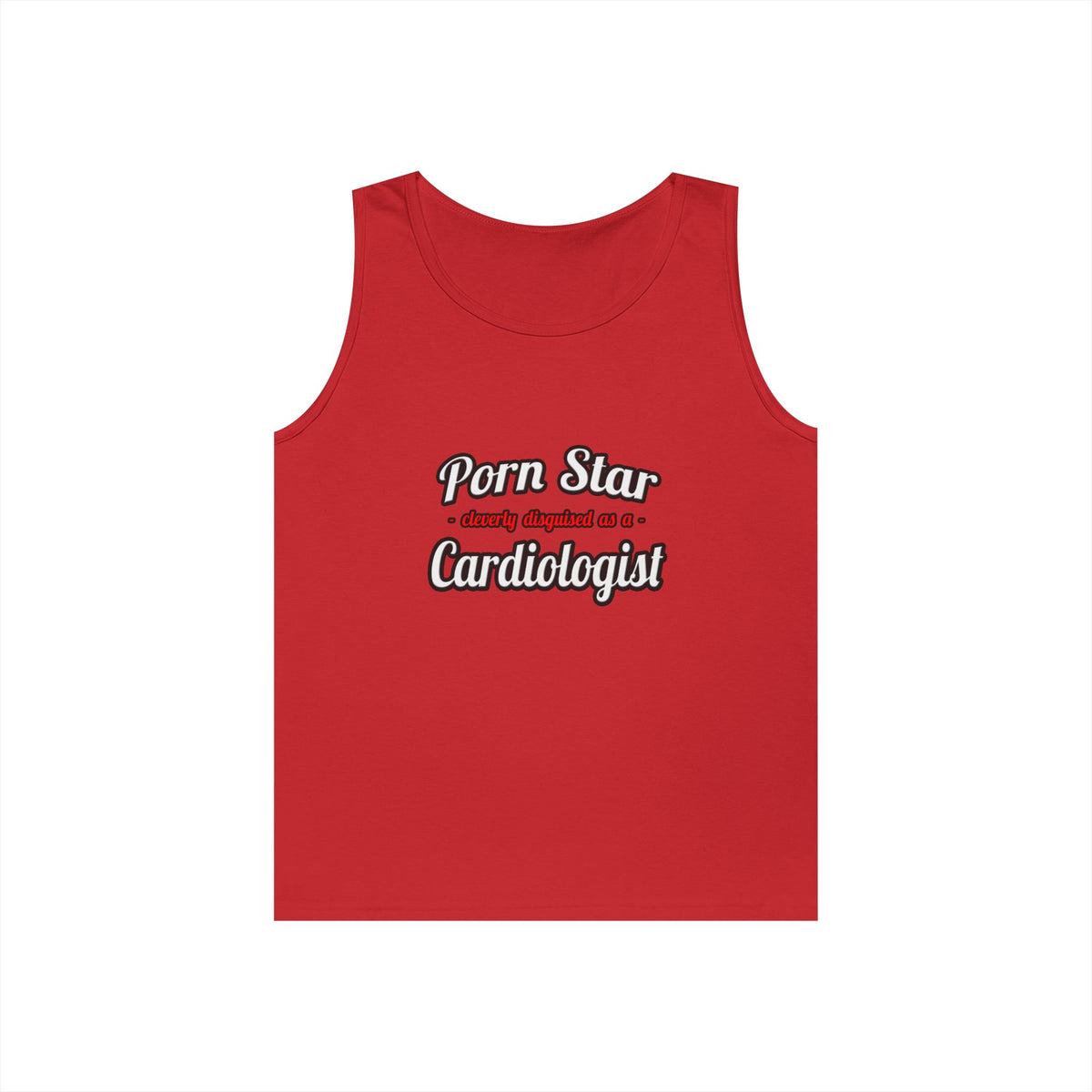 Porn Star...Cardiologist (2) - Unisex Heavy Cotton Tank Top