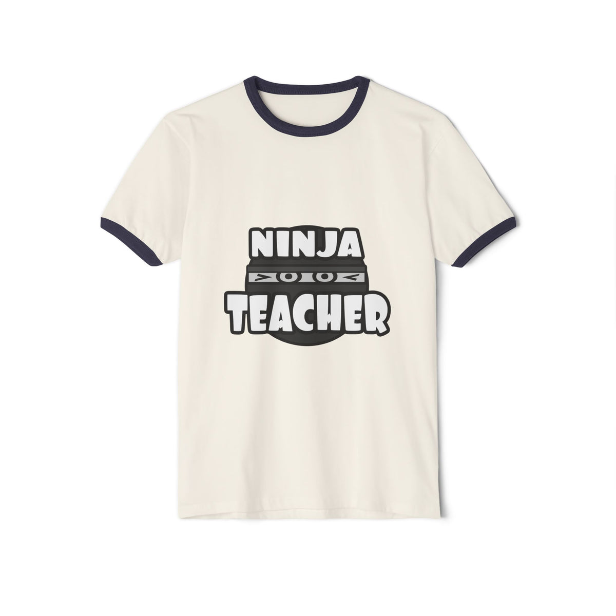Ninja Teacher - Unisex Cotton Ringer T-Shirt