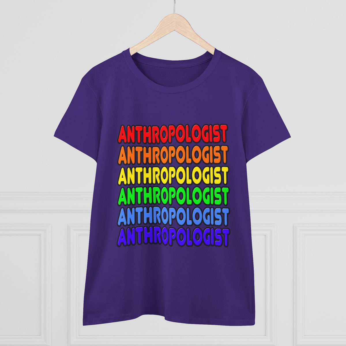 Rainbow Anthropologist - Women's Midweight Cotton Tee