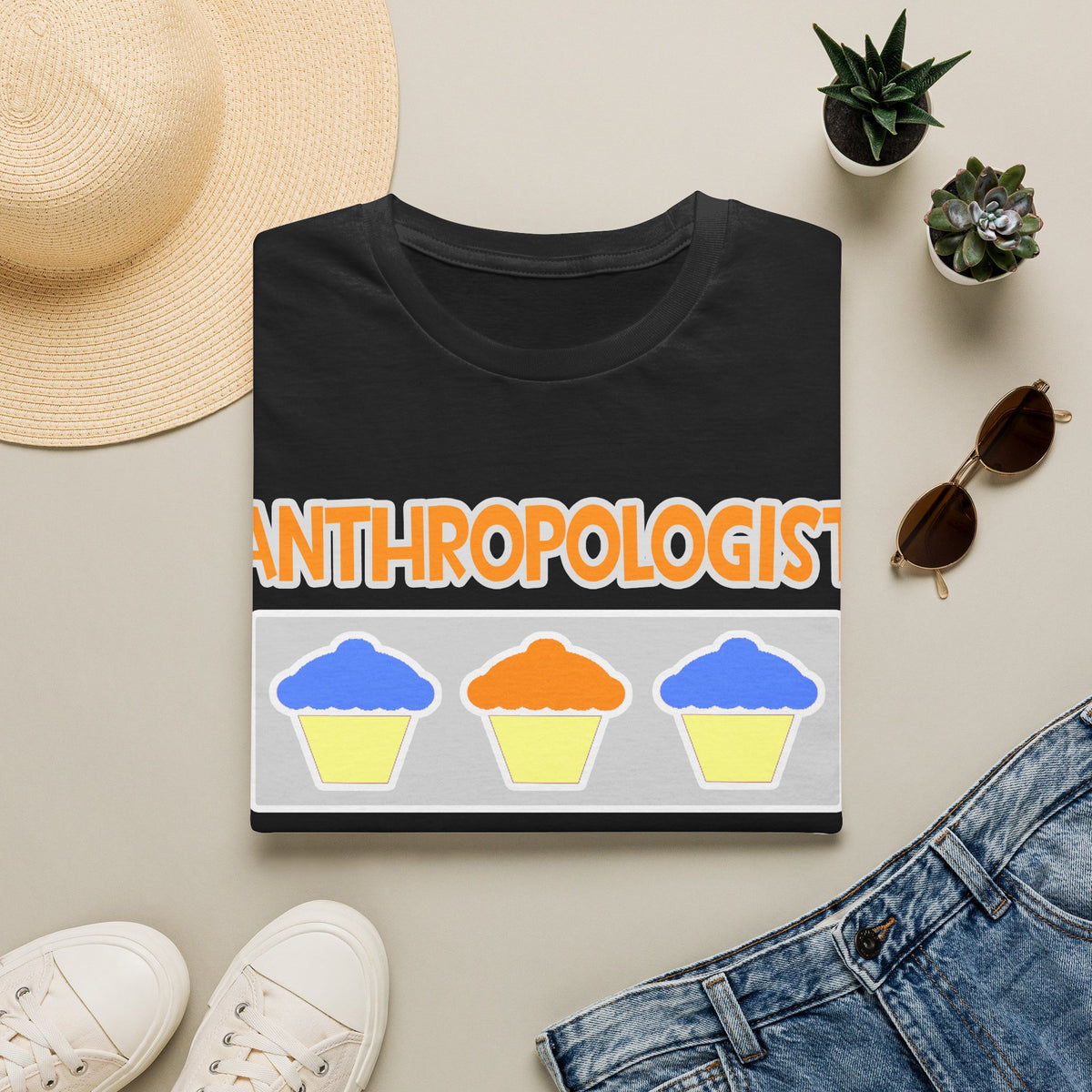 Anthropologist ... Will Work For Cupcakes - Unisex Softstyle T-Shirt