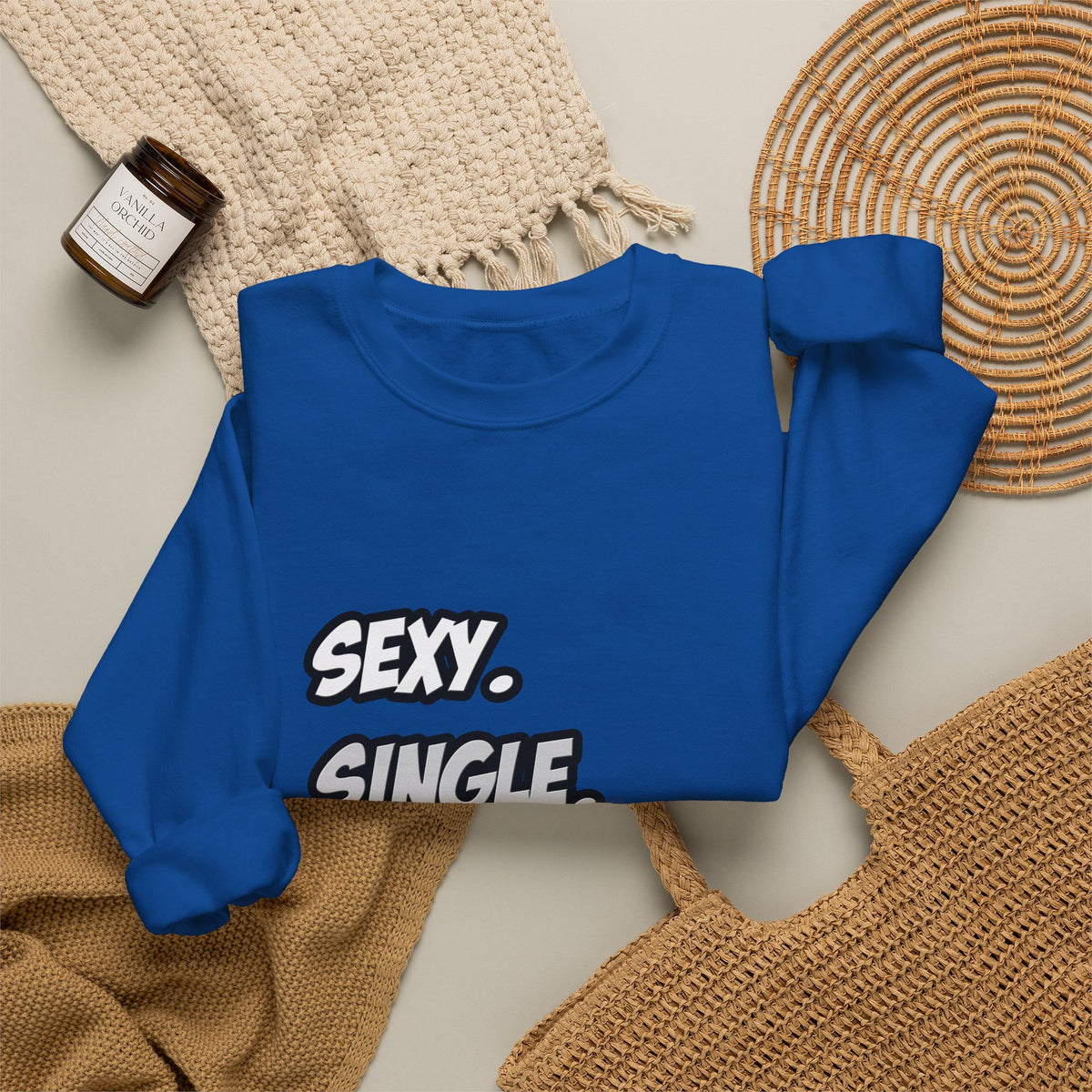 Sexy. Single. Bartender - Unisex Heavy Blend™ Crewneck Sweatshirt