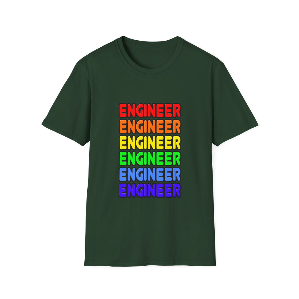 Rainbow Engineer - Unisex Softstyle T-Shirt
