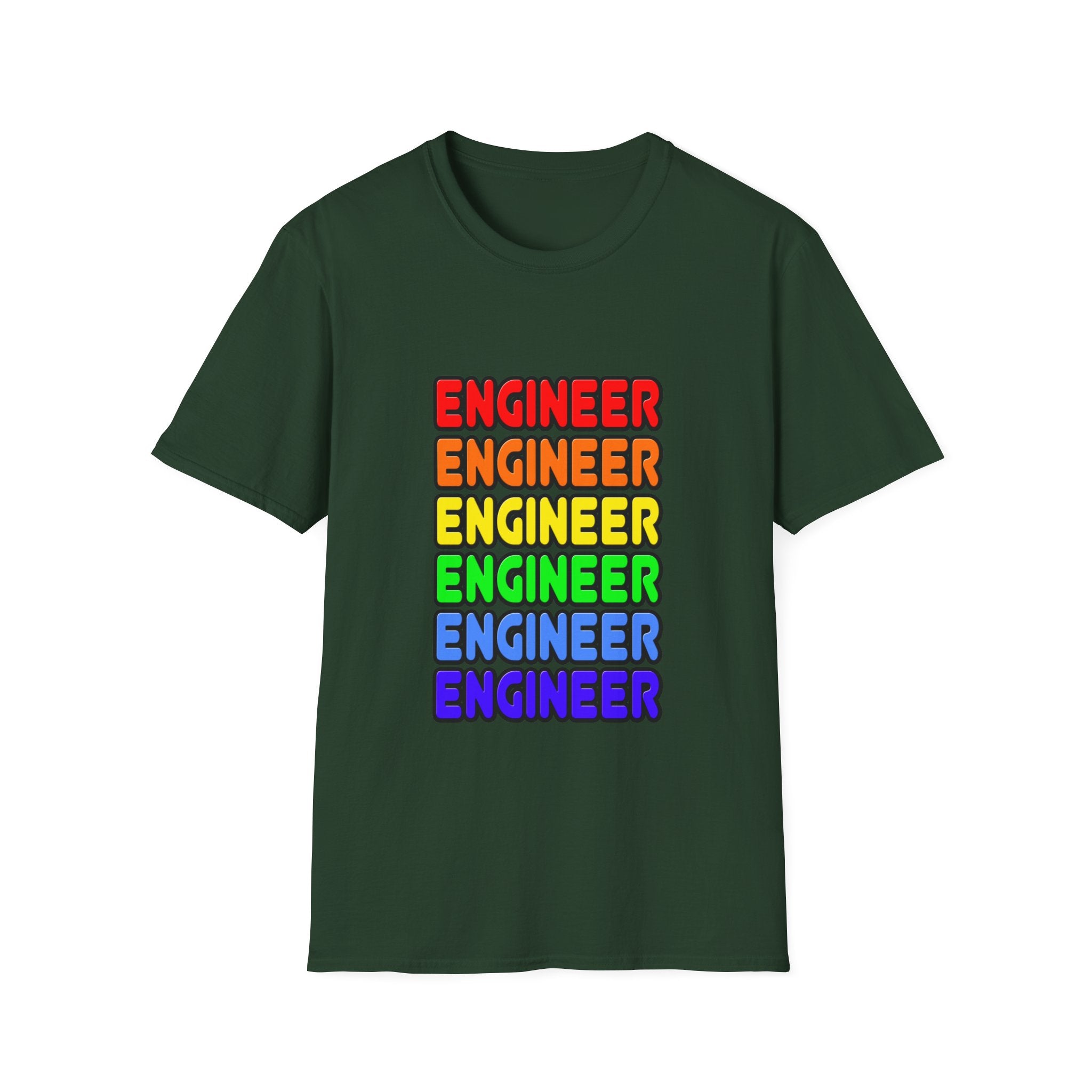 Rainbow Engineer - Unisex Softstyle T-Shirt