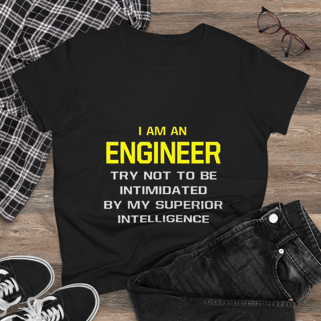 Engineer...Superior Intelligence - Women's Midweight Cotton Tee