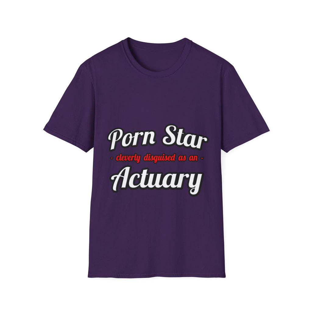 Porn Star ... Actuary - Unisex Softstyle T-Shirt
