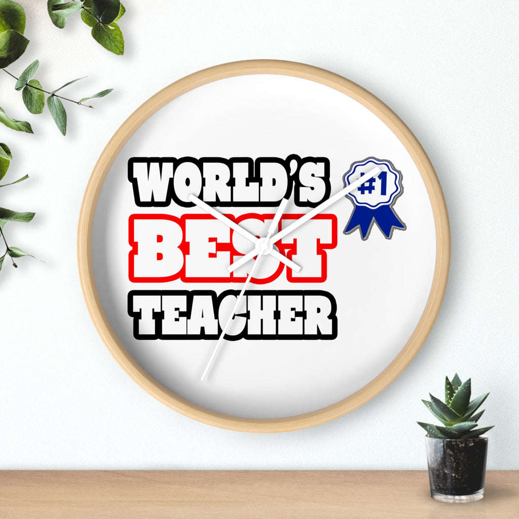 World's Best Teacher - Wall Clock
