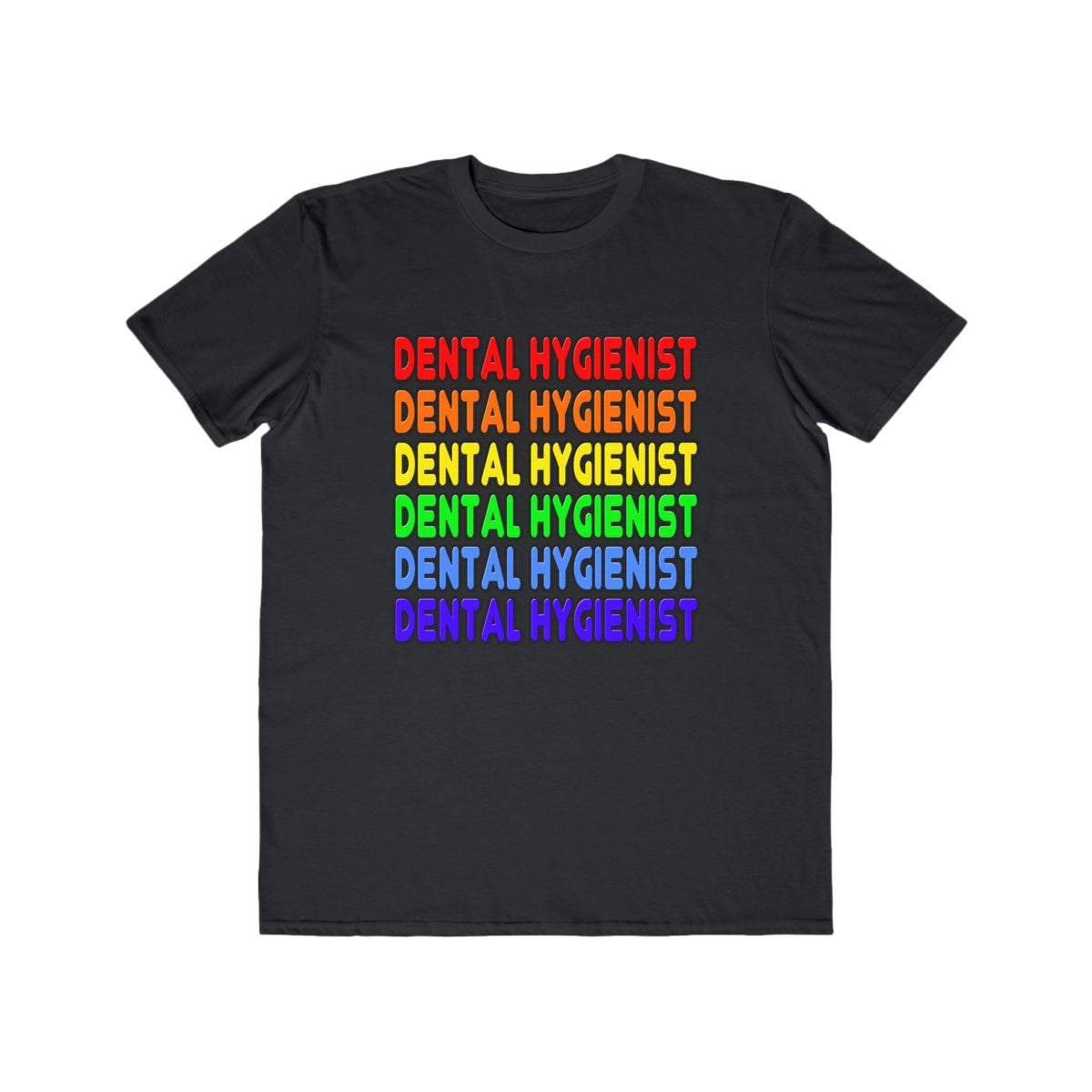 Rainbow Dental Hygienist - Men's Lightweight Fashion Tee