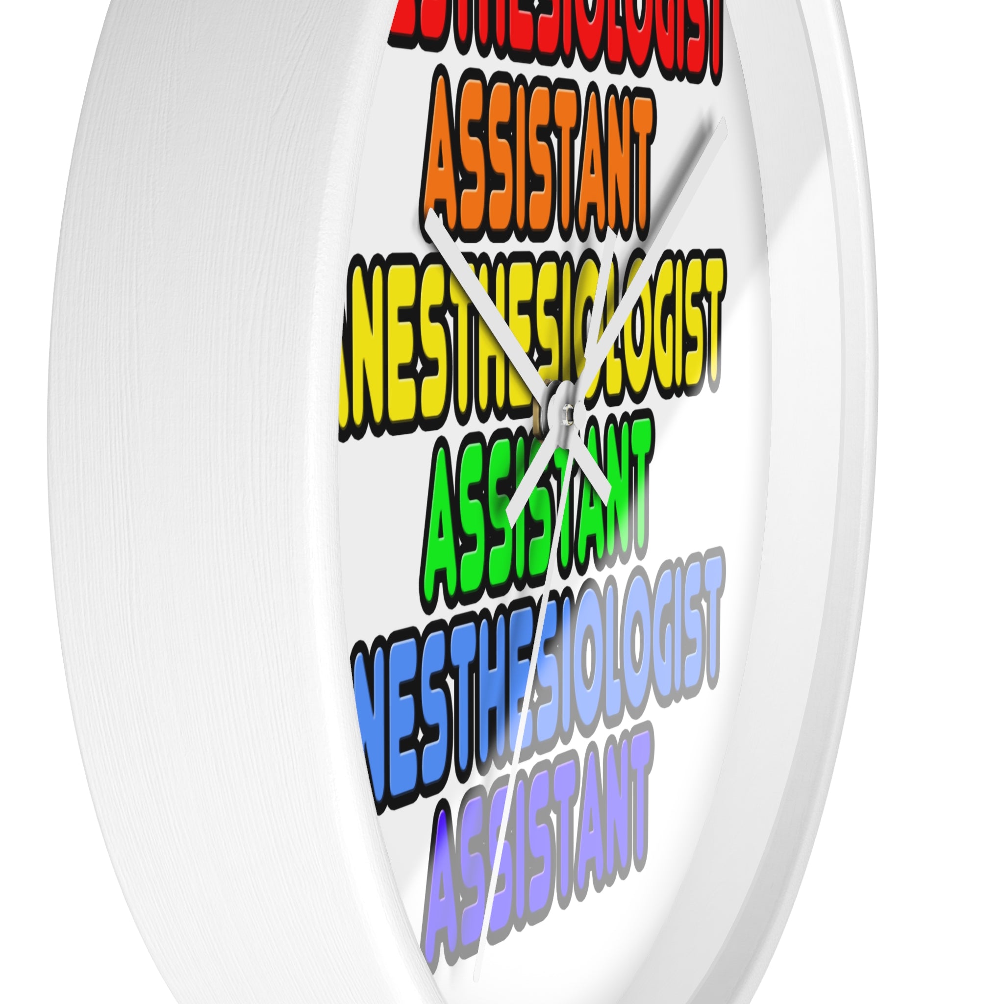 Rainbow Anesthesiologist Assistant - Wall Clock