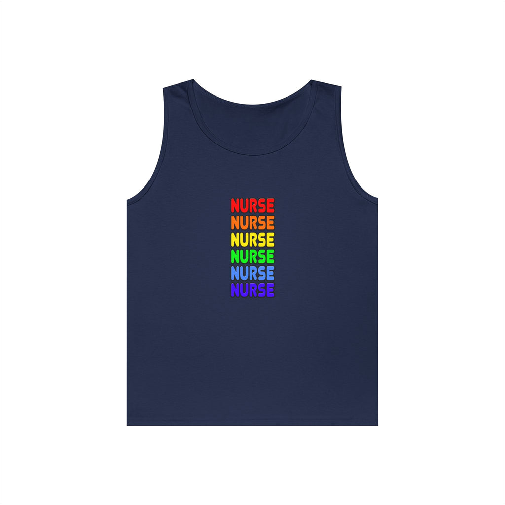 Rainbow Nurse - Unisex Heavy Cotton Tank Top