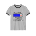 Please Wait...Teacher Loading - Unisex Cotton Ringer T-Shirt