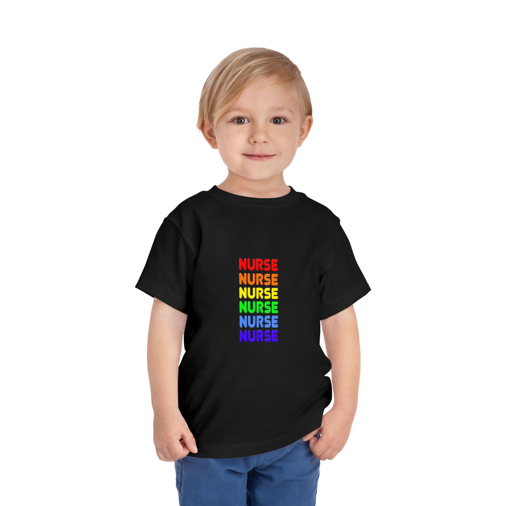 Rainbow Nurse - Toddler Short Sleeve Tee