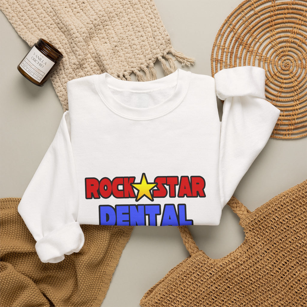 Rock Star Dental Hygienist - Unisex Heavy Blend™ Crewneck Sweatshirt