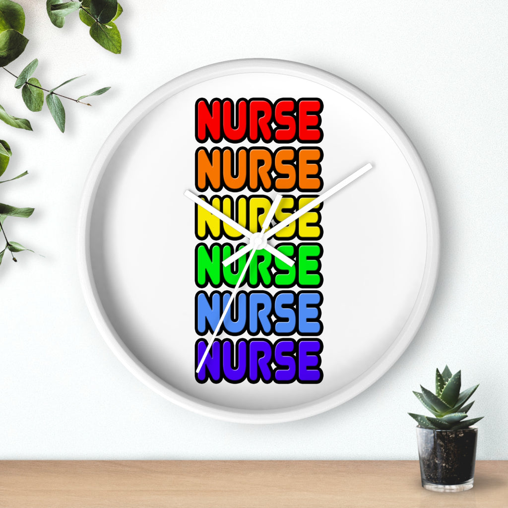 Rainbow Nurse - Wall Clock