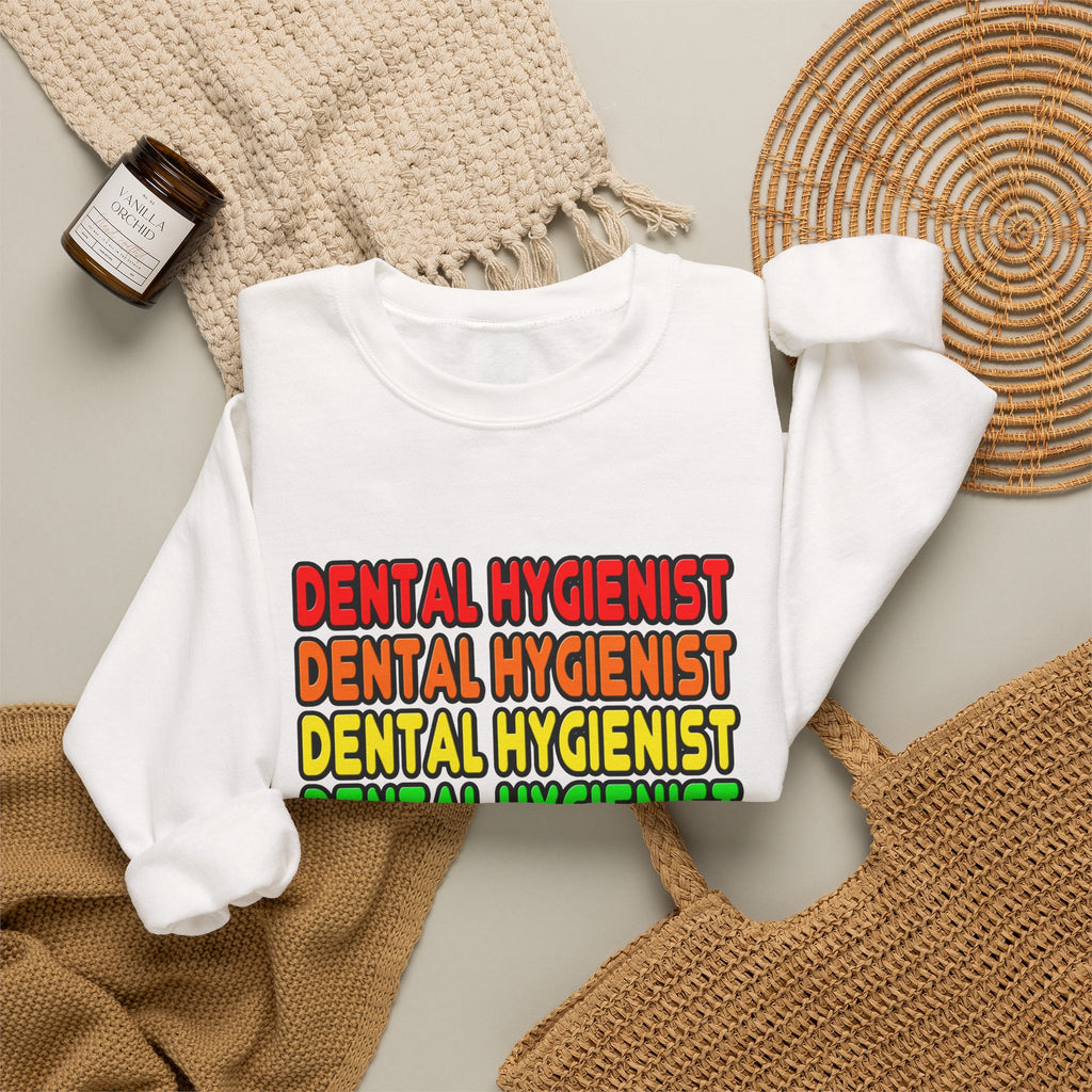 Rainbow Dental Hygienist - Unisex Heavy Blend™ Crewneck Sweatshirt