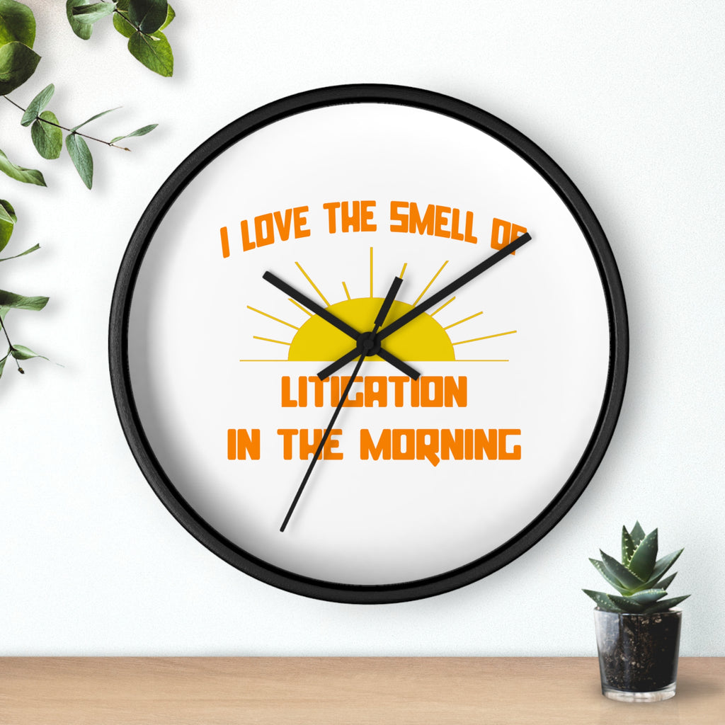 Smell of Litigation in the Morning - Wall Clock