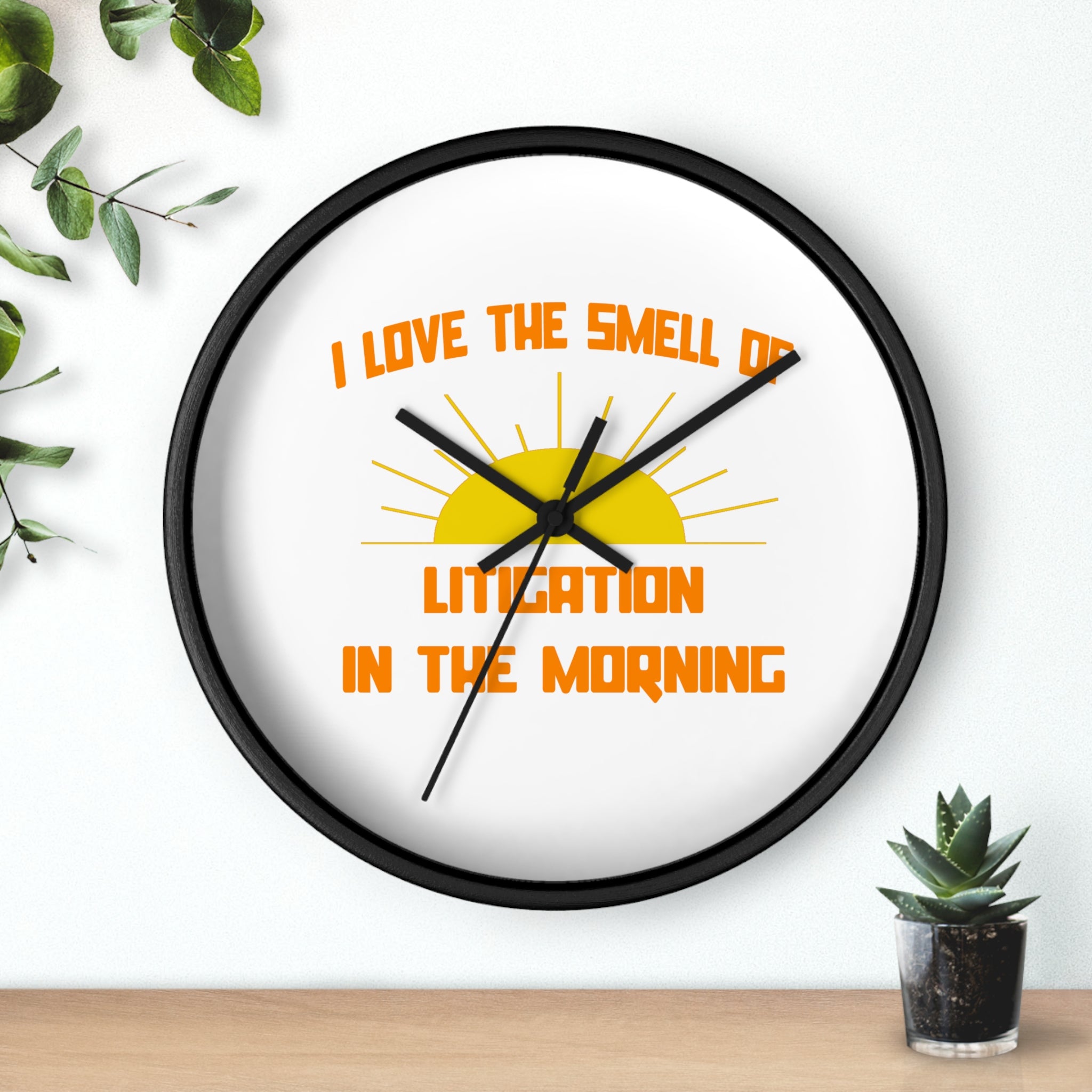 Smell of Litigation in the Morning - Wall Clock