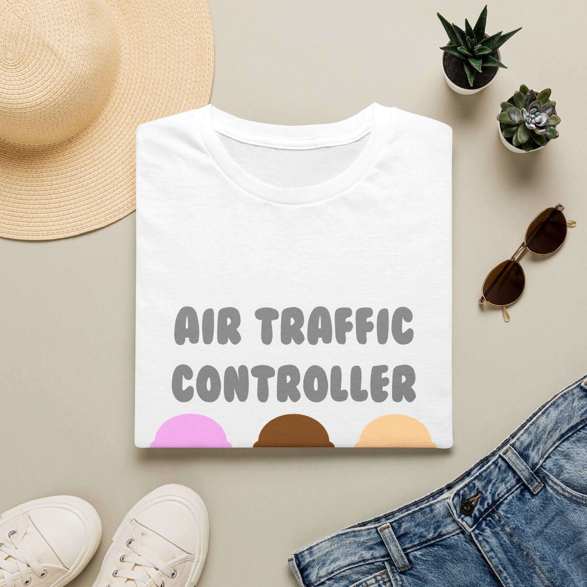 Air Traffic Controller ... Will Work For Ice Cream - Unisex Softstyle T-Shirt
