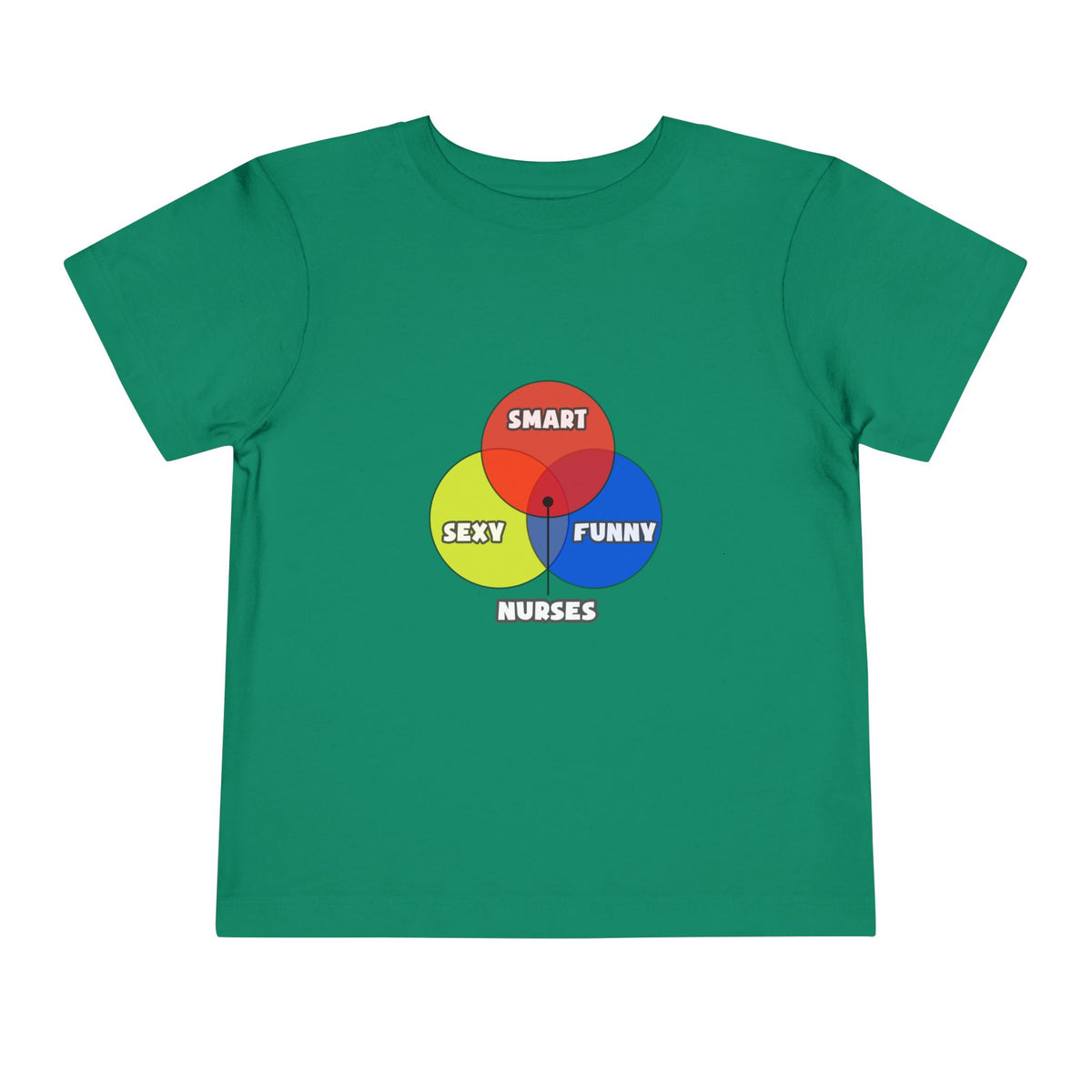 Venn Diagram .. Nurses - Toddler Short Sleeve Tee