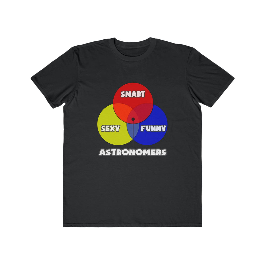Venn Diagram .. Astronomers - Men's Lightweight Fashion Tee