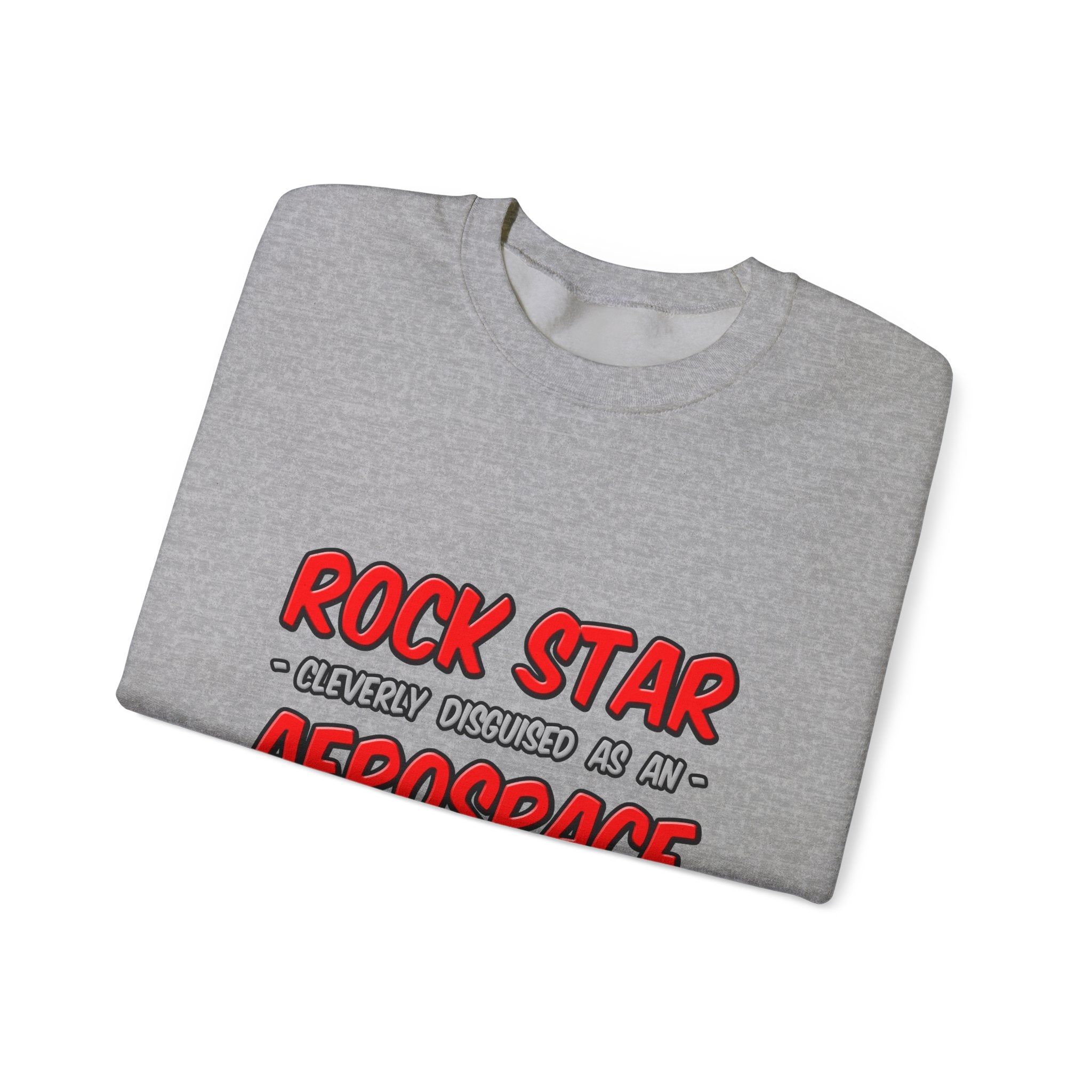 Rock Star...Aerospace Engineer - Unisex Heavy Blend™ Crewneck Sweatshirt