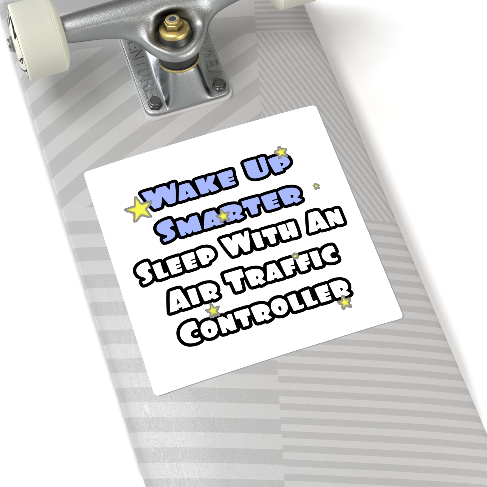 Wake Up Smarter...Sleep With an Air Traffic Controller - Square Stickers