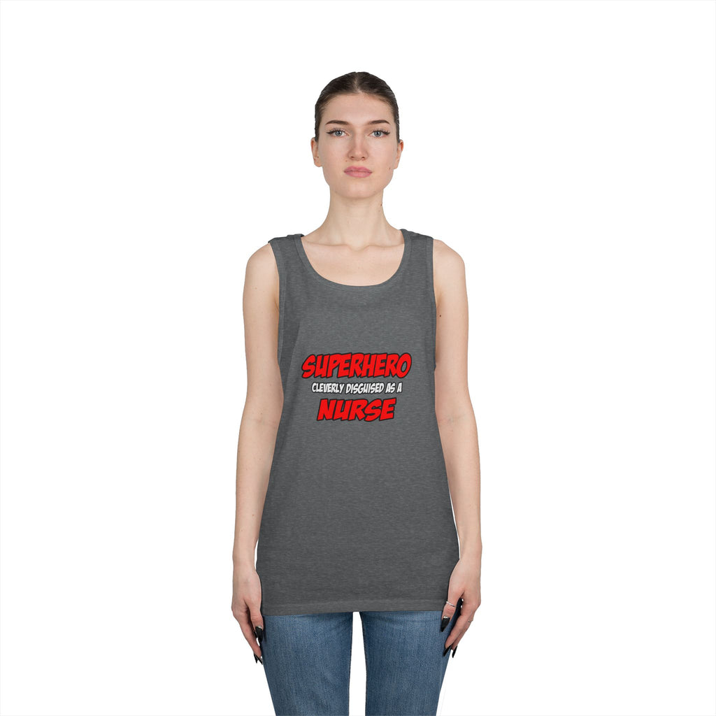 Superhero...Nurse - Unisex Heavy Cotton Tank Top