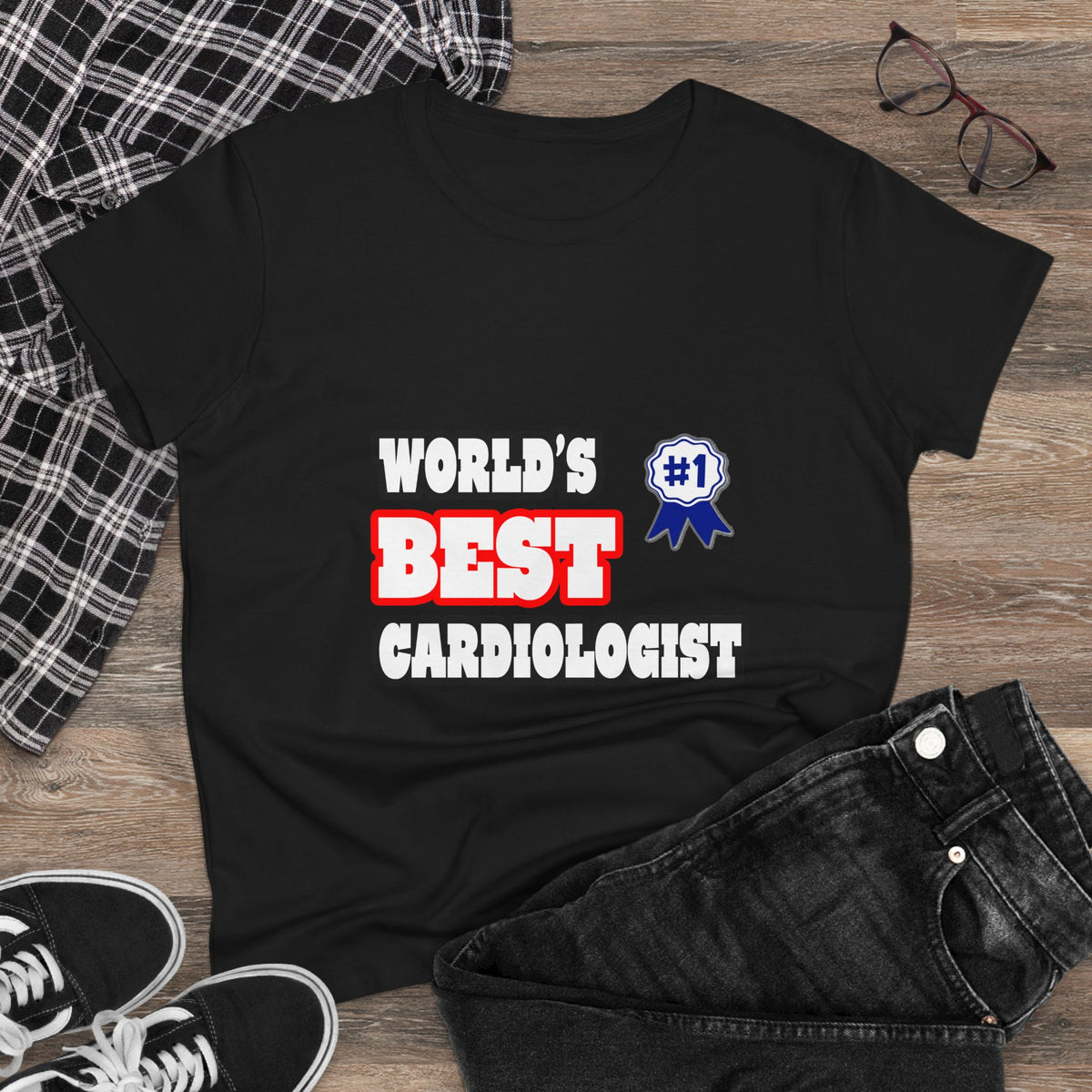 World's Best Cardiologist - Women's Midweight Cotton Tee