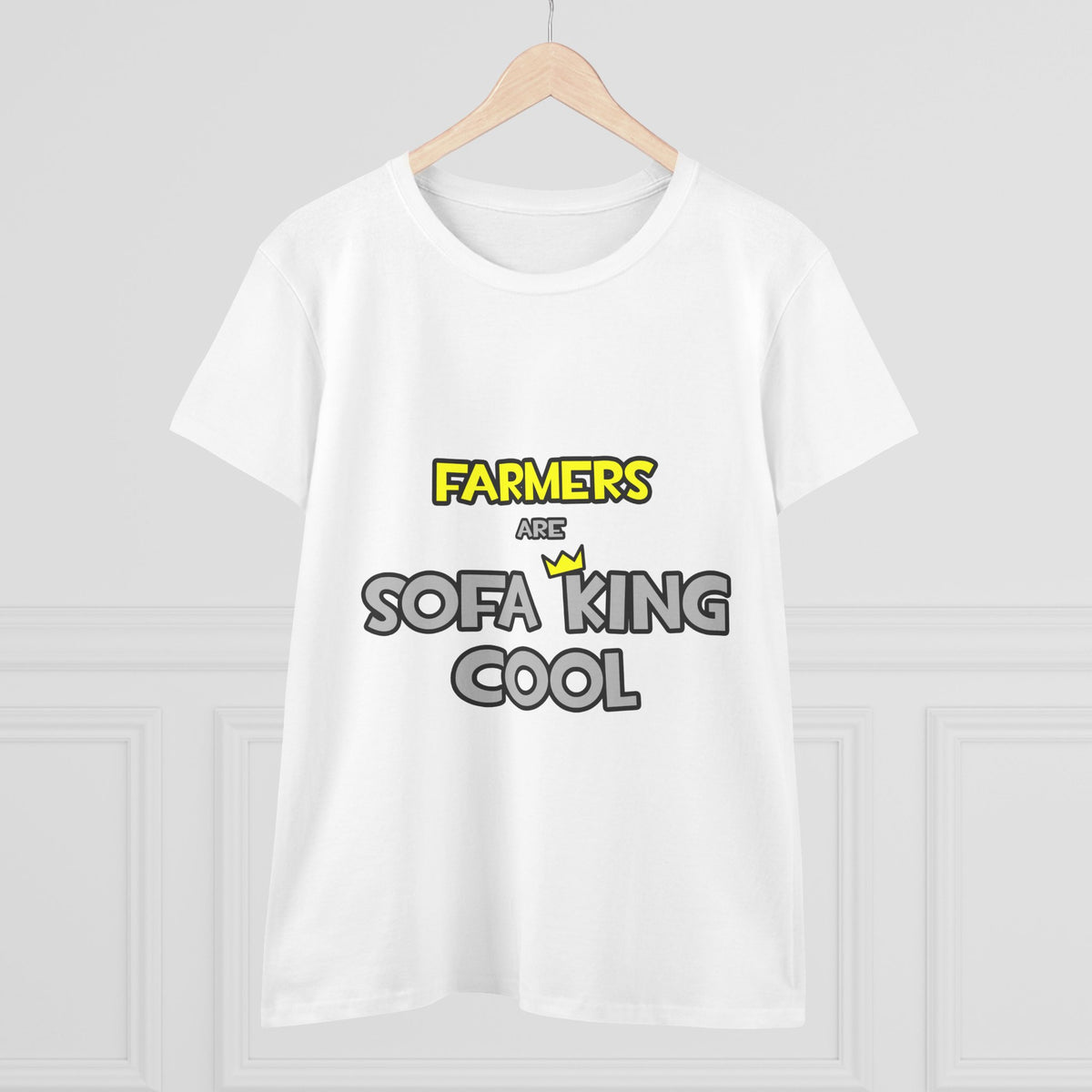Farmers Are Sofa King Cool - Women's Midweight Cotton Tee