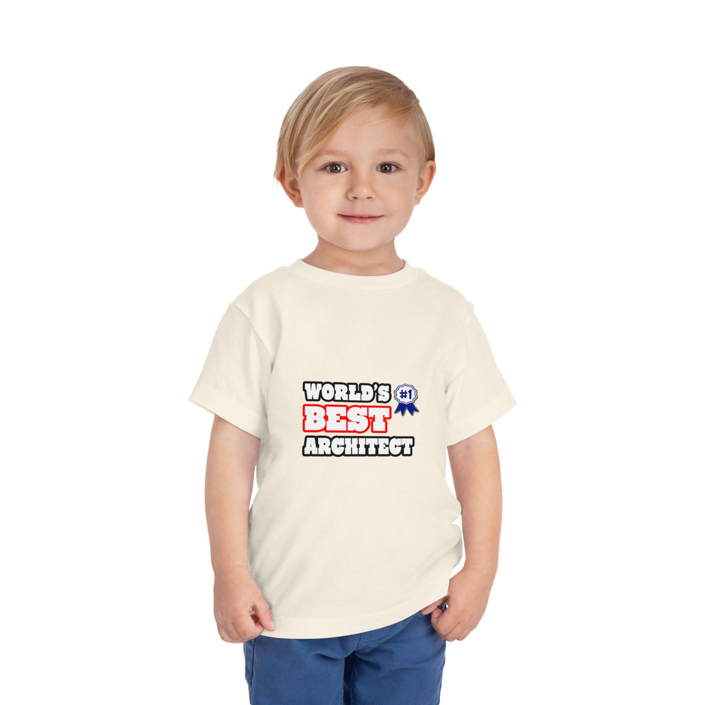 World's Best Architect - Toddler Short Sleeve Tee