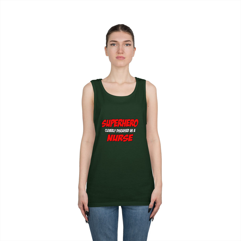 Superhero...Nurse - Unisex Heavy Cotton Tank Top