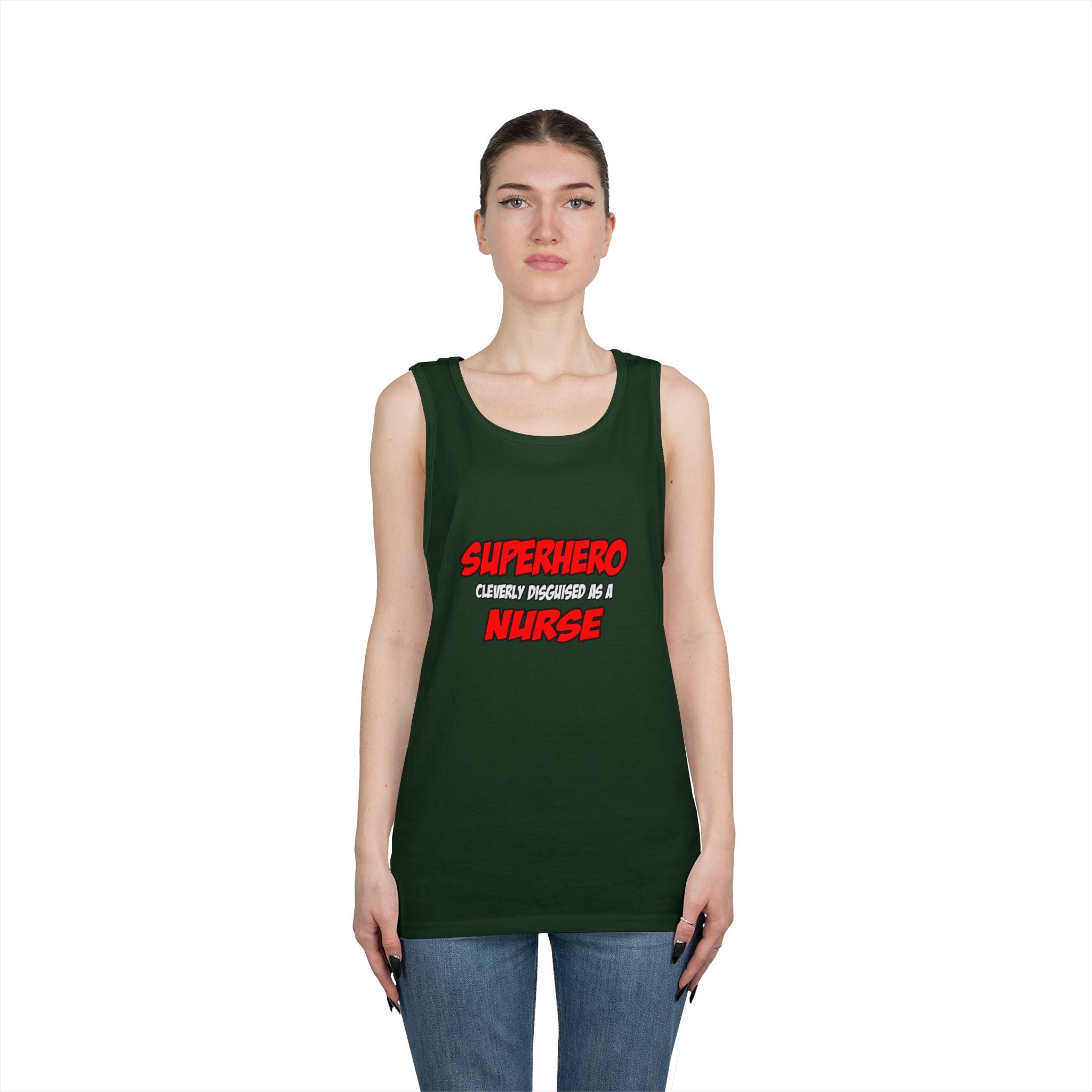 Superhero...Nurse - Unisex Heavy Cotton Tank Top