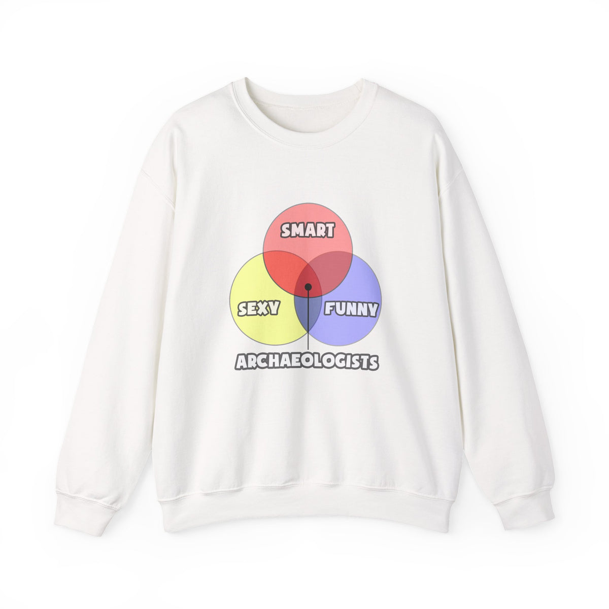 Venn Diagram .. Archaeologists - Unisex Heavy Blend™ Crewneck Sweatshirt