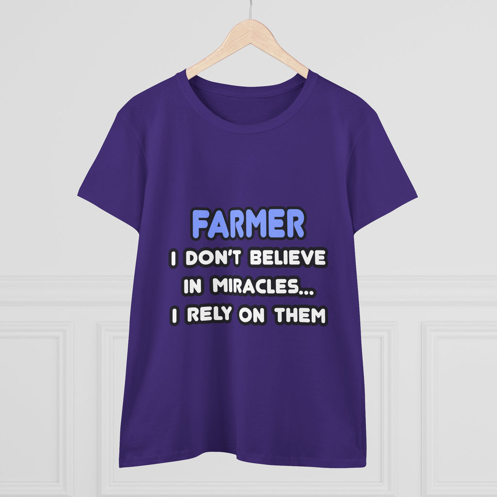Miracles and Farmers - Women's Midweight Cotton Tee