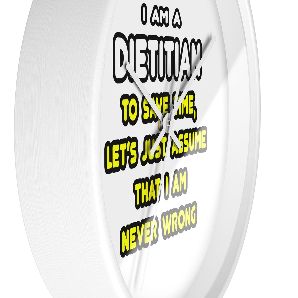 Funny Dietitian T Shirts and Gifts - Wall Clock